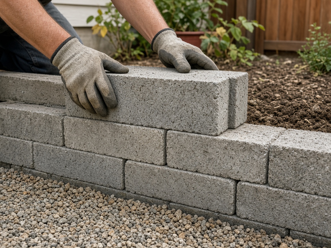 Retaining Wall Installation