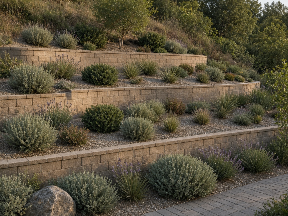 Tiered Retaining Walls